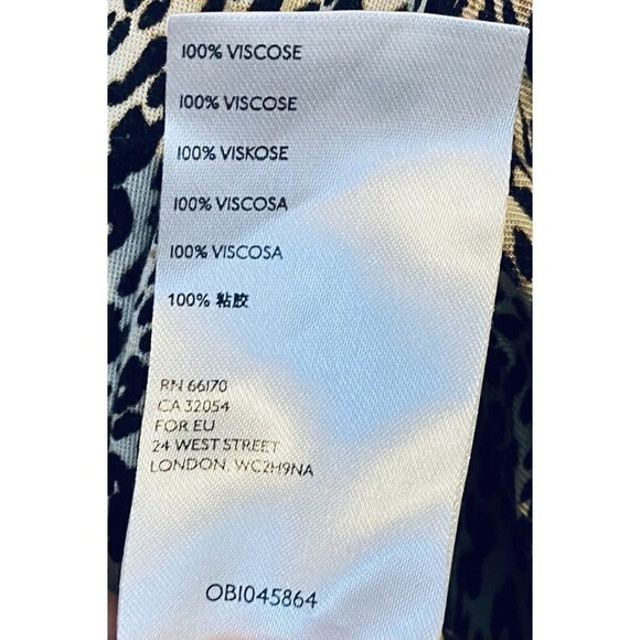 Urban Outfitters UO Top Womens Small Animal Print Cropped Twisted Front Boho - Picture 6 of 8